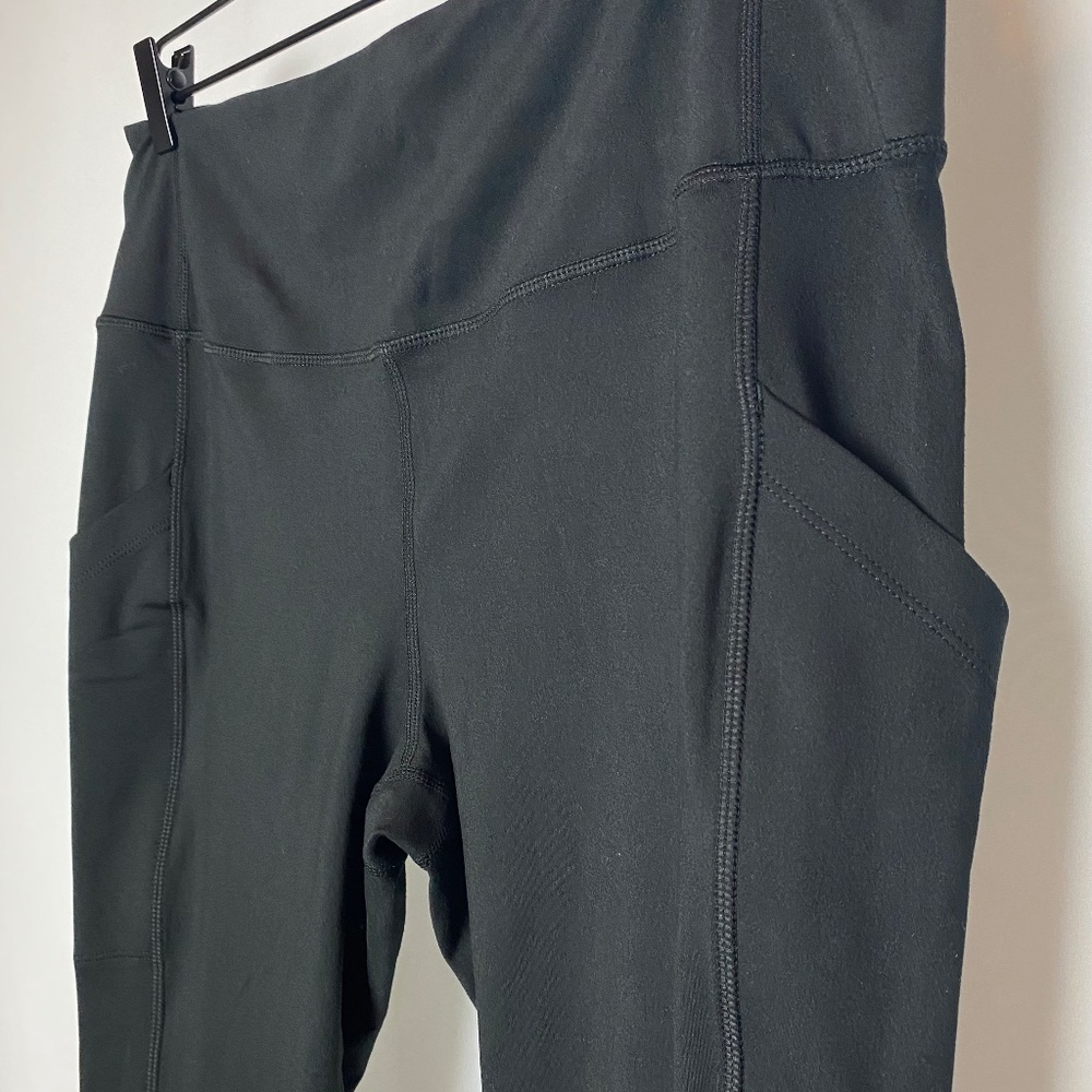 32 Degrees Cool Womenʻs Pull On Black Leggings with Side Pockets XL - Picture 5 of 7